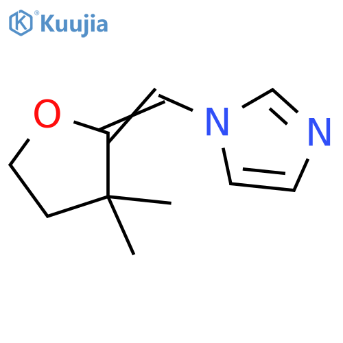 1H-Imidazole, 1-[(dihydro-3,3-dimethyl-2(3H)-furanylidene)methyl]- structure