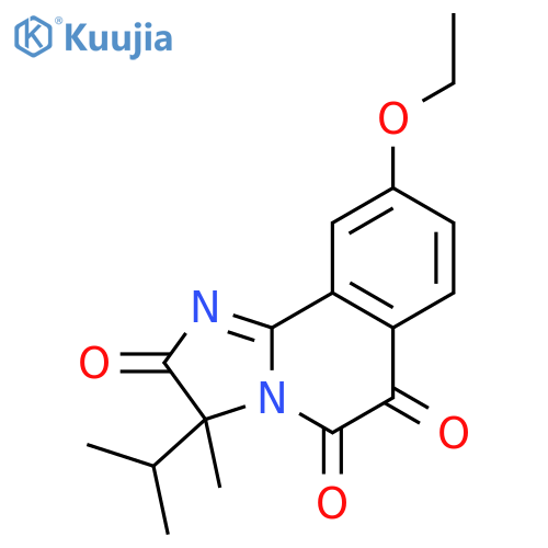 Imidazo[2,1-a]isoquinoline-2,5,6(3H)-trione,9-ethoxy-3-methyl-3-(1-methylethyl)- structure