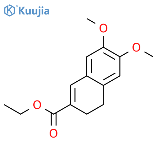 2-NAPHTHALENECARBOXYLIC ACID, 3,4-DIHYDRO-6,7-DIMETHOXY-, ETHYL ESTER structure