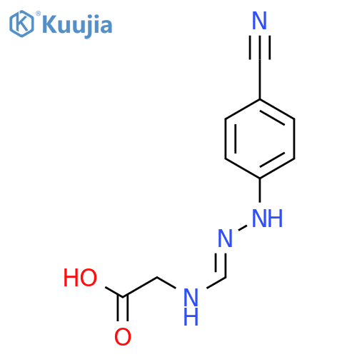 Glycine, N-[[(4-cyanophenyl)amino]iminomethyl]- structure