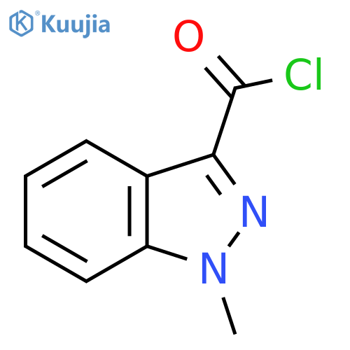 1-Methyl-1H-indazole-3-carbonyl Chloride structure
