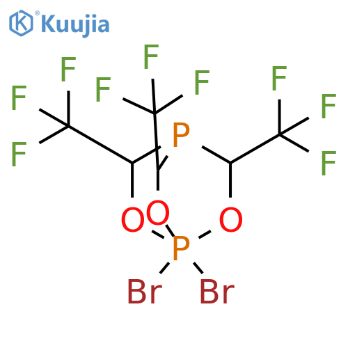 2,6,7-Trioxa-1,4-diphosphabicyclo[2.2.2]octane, 1,1-dibromo-1,1-dihydro-3,5,8-tris(trifluoromethyl)- (9CI) structure