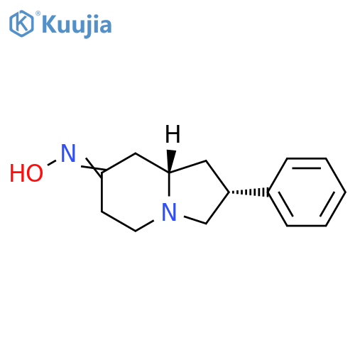 7(1H)-Indolizinone, hexahydro-2-phenyl-, oxime, trans- structure