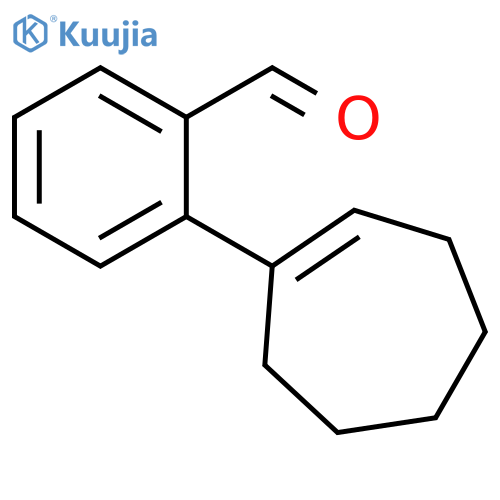 Benzaldehyde, 2-(1-cyclohepten-1-yl)- structure