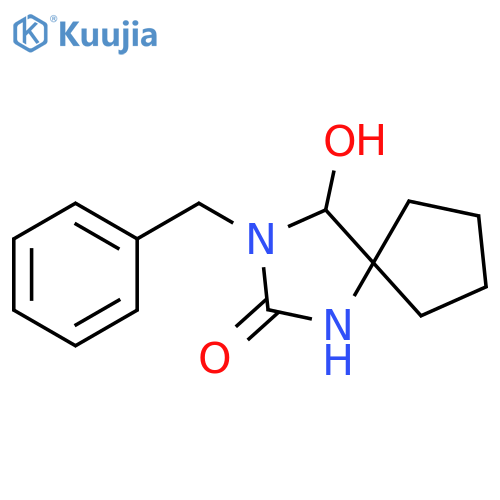 1,3-Diazaspiro[4.4]nonan-2-one, 4-hydroxy-3-(phenylmethyl)- structure