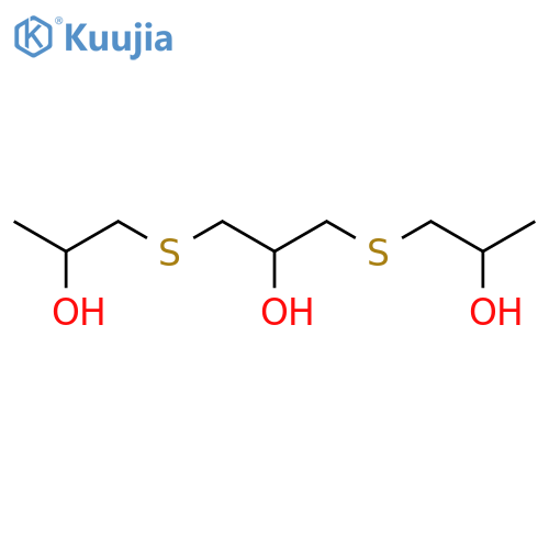 2-Propanol, 1,3-bis[(2-hydroxypropyl)thio]- structure