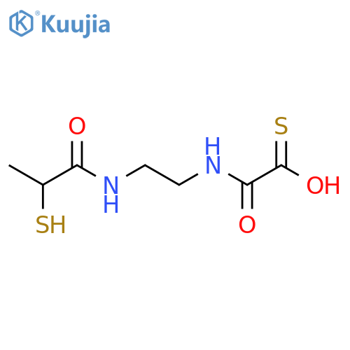 Ethanethioic acid, [[2-[(2-mercapto-1-oxopropyl)amino]ethyl]amino]oxo- structure