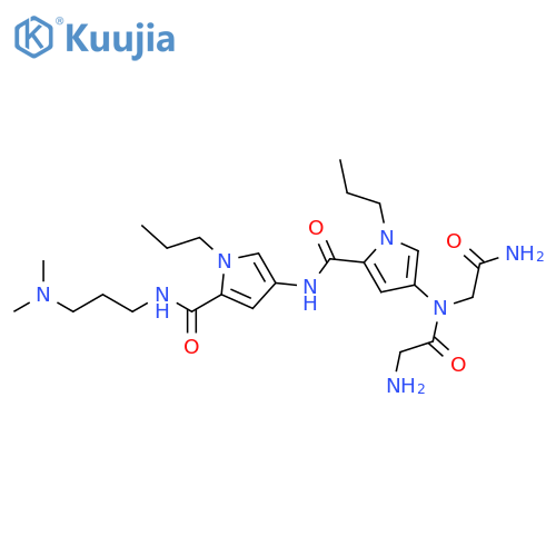 Glycinamide,glycyl-N-[5-[[[5-[[[3-(dimethylamino)propyl]amino]carbonyl]-1-propyl-1H-pyrrol-3-yl]amino]carbonyl]-1-propyl-1H-pyrrol-3-yl]- structure