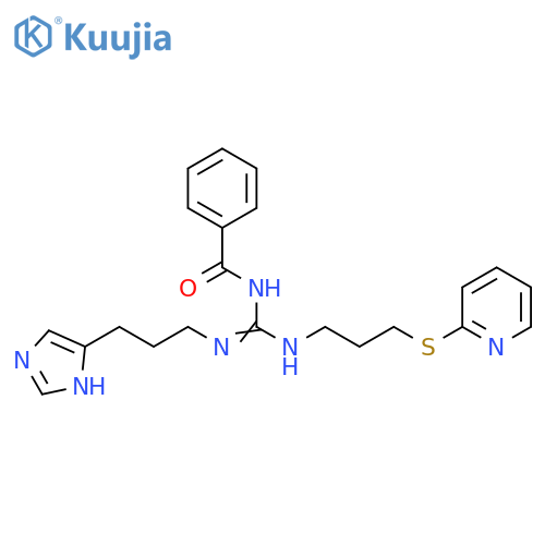 Benzamide,N-[[[3-(1H-imidazol-4-yl)propyl]amino][[3-(2-pyridinylthio)propyl]amino]methylene]- structure