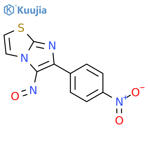 Imidazo[2,1-b]thiazole,6-(4-nitrophenyl)-5-nitroso- structure