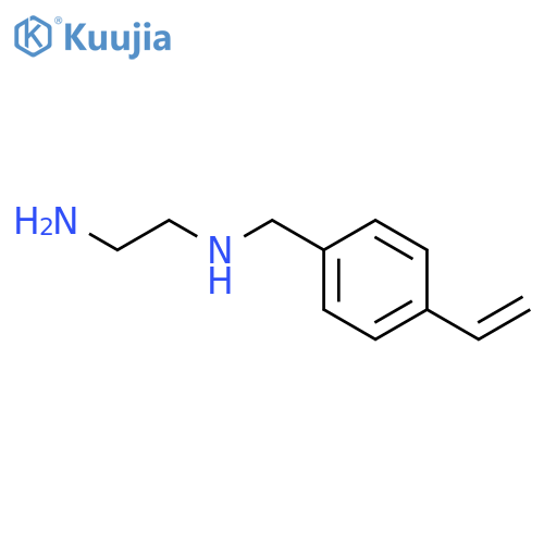 N'-[(4-ethenylphenyl)methyl]ethane-1,2-diamine structure