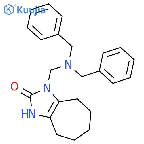2(1H)-Cycloheptimidazolone, 3,4,5,6,7,8-hexahydro-1-[[bis(phenylmethyl)amino]methyl]- structure