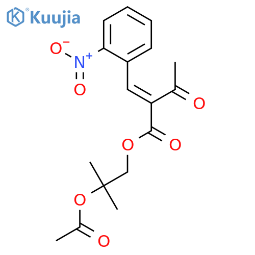 2-(2-Nitrobenzylidene)-3-oxobutanoic Acid, 2-Acetoxy-2-methylpropyl Ester structure