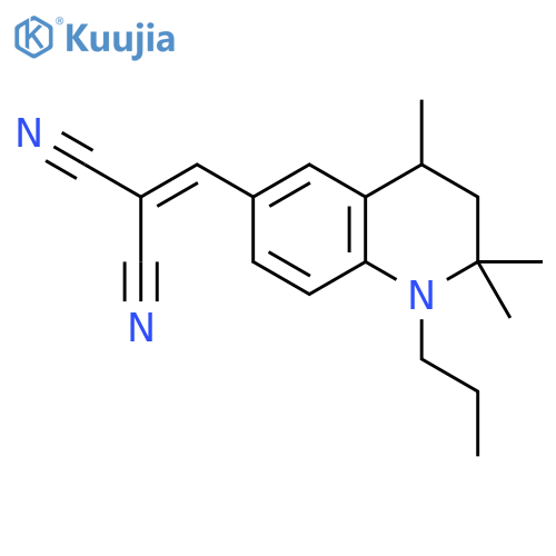 Propanedinitrile,[(1,2,3,4-tetrahydro-2,2,4-trimethyl-1-propyl-6-quinolinyl)methylene]- structure