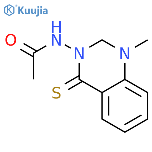 N-(1-methyl-4-sulfanylidene-2h-quinazolin-3-yl)acetamide structure