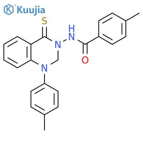 Benzamide,N-[1,4-dihydro-1-(4-methylphenyl)-4-thioxo-3(2H)-quinazolinyl]-4-methyl- structure