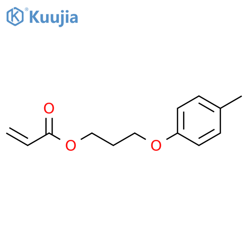 2-Propenoic acid, 3-(4-methylphenoxy)propyl ester structure