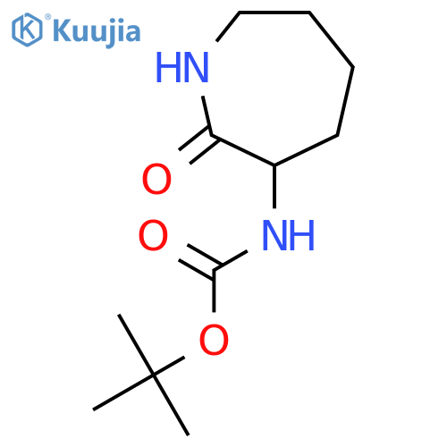 tert-butyl N-[(3R)-2-oxoazepan-3-yl]carbamate structure