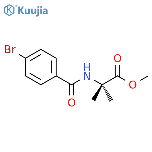 Alanine, N-(4-bromobenzoyl)-2-methyl-, methyl ester structure