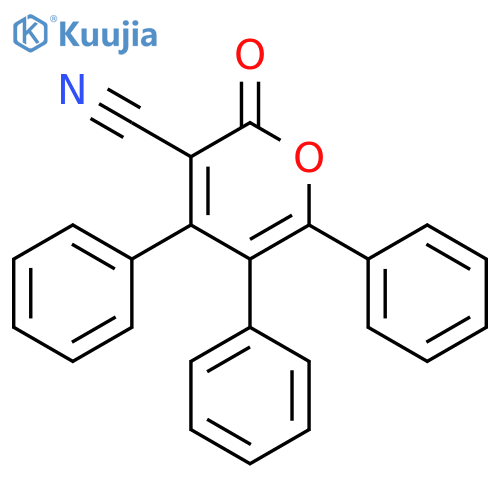 2-Oxo-4,5,6-triphenyl-2H-pyran-3-carbonitrile structure