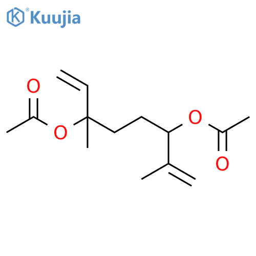 1,7-Octadiene-3,6-diol, 2,6-dimethyl-, diacetate structure