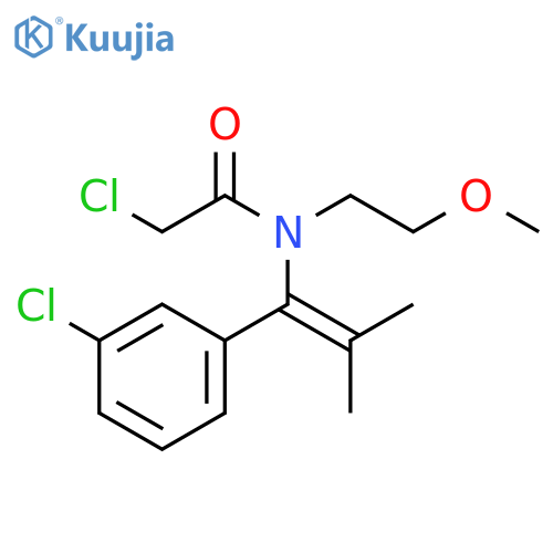 Acetamide,2-chloro-N-[1-(3-chlorophenyl)-2-methyl-1-propenyl]-N-(2-methoxyethyl)- structure
