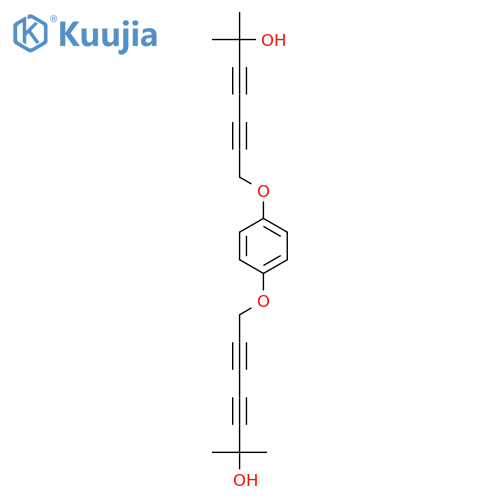3,5-Heptadiyn-2-ol, 7,7'-[1,4-phenylenebis(oxy)]bis[2-methyl- structure