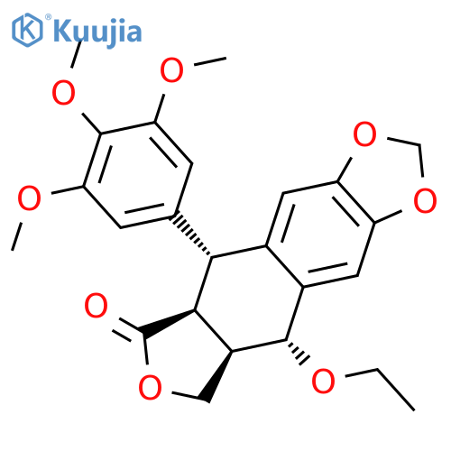 Furo[3',4':6,7]naphtho[2,3-d]-1,3-dioxol-6(5aH)-one,9-ethoxy-5,8,8a,9-tetrahydro-5-(3,4,5-trimethoxyphenyl)-, [5R-(5a,5aa,8aa,9a)]- (9CI) structure