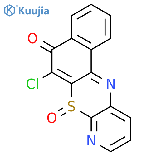 5H-Naphtho[2,1-b]pyrido[3,2-e][1,4]thiazin-5-one, 6-chloro-, 7-oxide structure