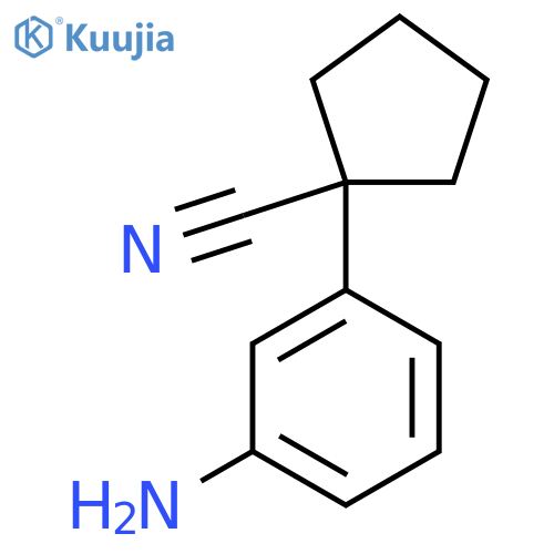 1-(3-Aminophenyl)cyclopentane-1-carbonitrile structure