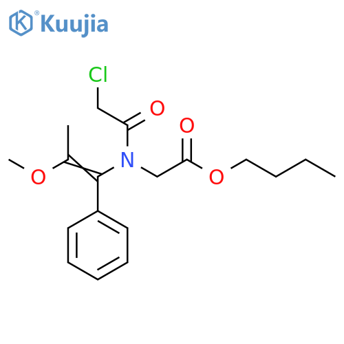 Glycine, N-(chloroacetyl)-N-(2-methoxy-1-phenyl-1-propenyl)-, butyl ester (9CI) structure
