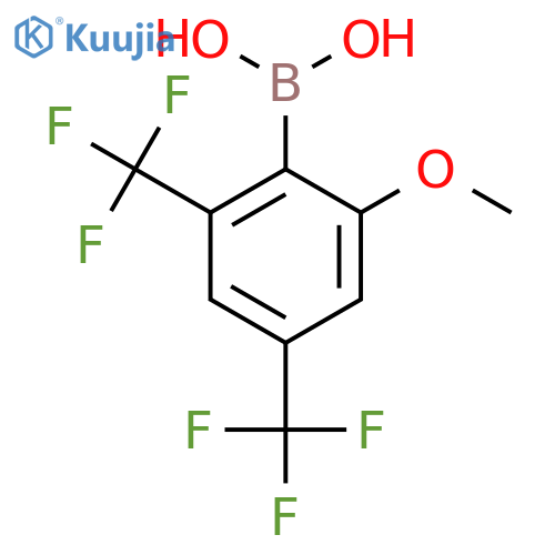 2-Methoxy-4,6-bis(trifluoromethyl)phenylboronic acid structure