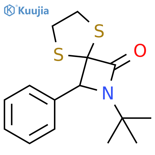 5,8-Dithia-2-azaspiro[3.4]octan-1-one, 2-(1,1-dimethylethyl)-3-phenyl- structure