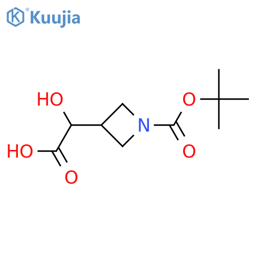 2-{1-[(tert-butoxy)carbonyl]azetidin-3-yl}-2-hydroxyacetic acid structure