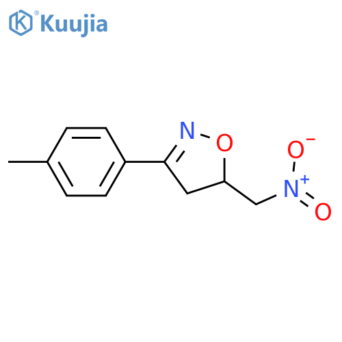 3-(4-Methylphenyl)-5-(nitromethyl)-4,5-dihydro-1,2-oxazole structure