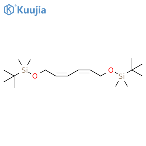 4,11-Dioxa-3,12-disilatetradeca-6,8-diene, 2,2,3,3,12,12,13,13-octamethyl-, (6Z,8Z)- structure