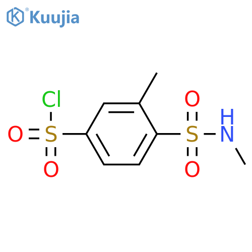 3-methyl-4-(methylsulfamoyl)benzene-1-sulfonyl chloride structure