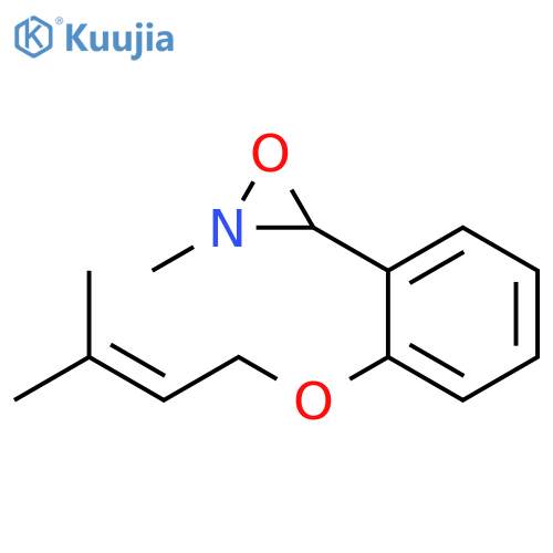 Oxaziridine, 2-methyl-3-[2-[(3-methyl-2-butenyl)oxy]phenyl]- structure