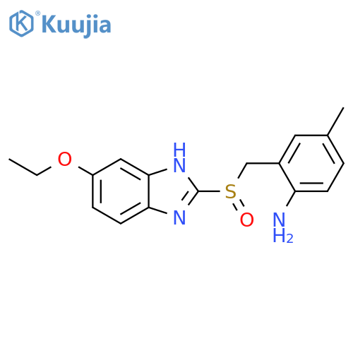 Benzenamine,2-[[(5-ethoxy-1H-benzimidazol-2-yl)sulfinyl]methyl]-4-methyl- structure