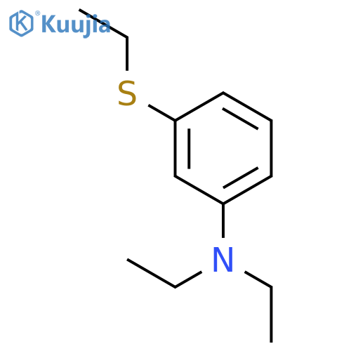 Benzenamine, N,N-diethyl-3-(ethylthio)- structure