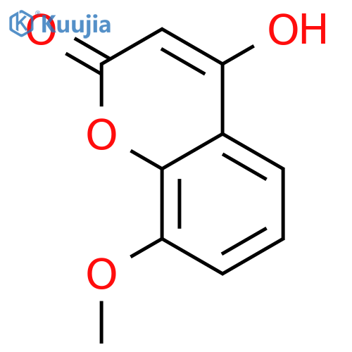 2H-1-Benzopyran-2-one, 4-hydroxy-8-methoxy- structure