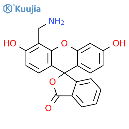 4'-(Aminomethyl)-3',6'-dihydroxy-3H-spiro[isobenzofuran-1,9'-xanthen]-3-one structure