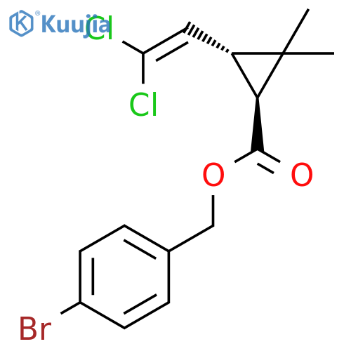 Cyclopropanecarboxylic acid, 3-(2,2-dichloroethenyl)-2,2-dimethyl-, (4-bromophenyl)methyl ester, trans- structure