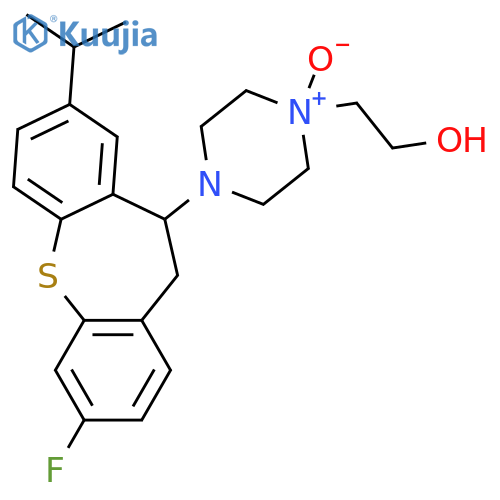 1-Piperazineethanol, 4-[3-fluoro-10,11-dihydro-8-(1-methylethyl)dibenzo[b,f]thiepin-10-yl]-, 1-oxide, (±)- structure