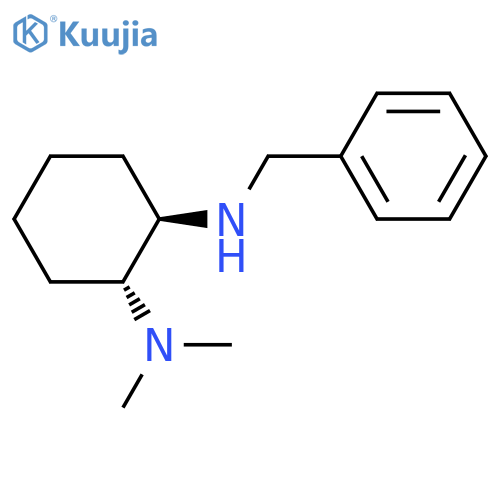 1,2-Cyclohexanediamine, N1,N1-dimethyl-N2-(phenylmethyl)-, (1R,2R)- structure