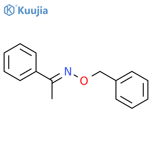 Ethanone, 1-phenyl-, O-(phenylmethyl)oxime, (1E)- structure