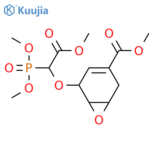 7-Oxabicyclo[4.1.0]hept-3-ene-3-carboxylic acid, 5-[1-(dimethoxyphosphinyl)-2-methoxy-2-oxoethoxy]-, methyl ester structure
