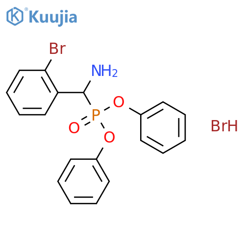 Phosphonic acid, [amino(2-bromophenyl)methyl]-, diphenyl ester,hydrobromide structure