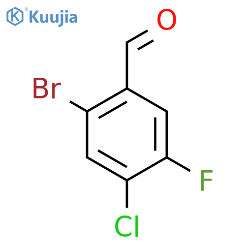 2-Bromo-4-chloro-5-fluoroBenzaldehyde structure