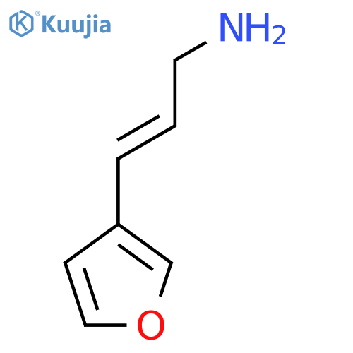 3-(furan-3-yl)prop-2-en-1-amine structure
